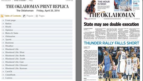 Try The Oklahoman's Print Replica edition this weekend