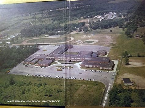 Aerial photo, James Madison High School. From 1964 Yearbook. | Town of ...