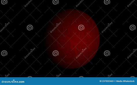 Little Dark Red Planet Isolated in Deep Space. Design Stock Illustration - Illustration of outer ...