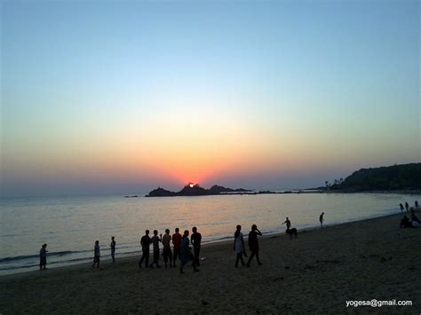 Karwar Daily Photo: Sunset at Om Beach, Gokarn