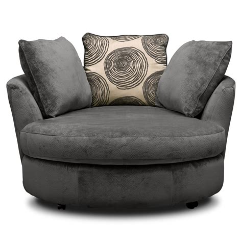 Oversized Round Swivel Accent Chair | Chair Design