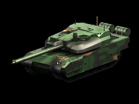 AMX-56 Leclerc tank 3d model 3dsmax files free download - CadNav