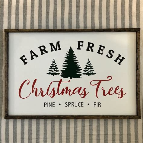 Farm Fresh Christmas Trees wood sign | Fresh christmas trees, Novelty ...