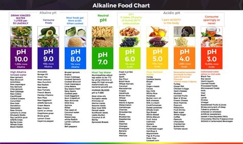 pH Food Chart | Acid-Alkaline Food Chart | Alkaline foods chart, Ph food chart, Acidic food chart