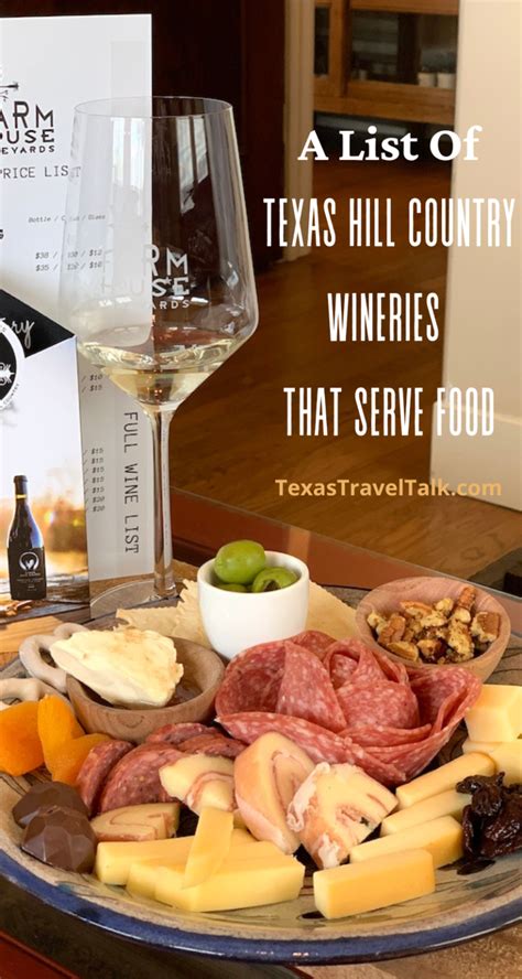 Texas Hill Country Wineries That Serve Food | Texas Travel Talk