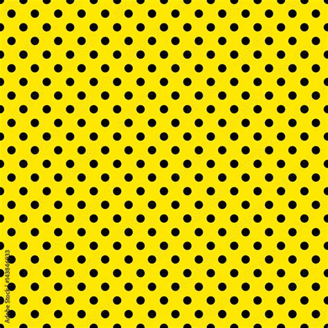 Yellow And Black Polka Dot Background