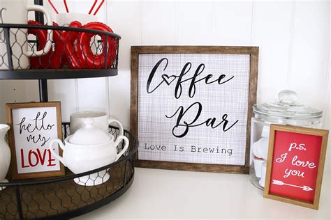 How to Make a Coffee Bar Sign with Cricut - Michelle's Party Plan-It