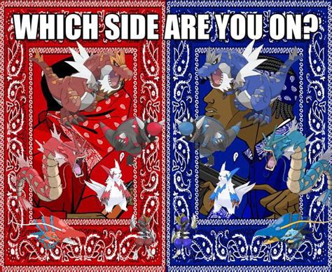 Red vs. Blue (graphic design is my passion) : r/pokemonmemes