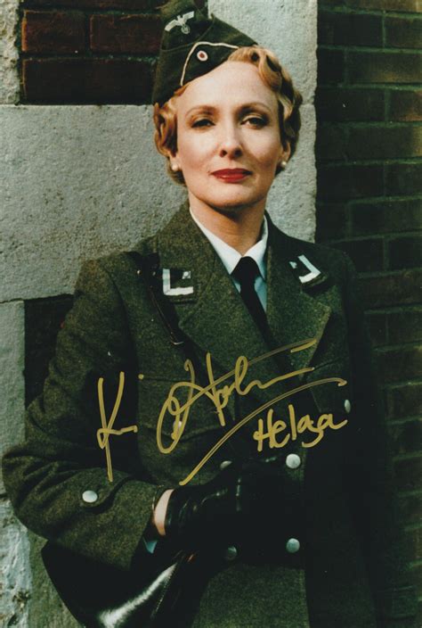 Allo Allo - Helga Geerhart - Kim Hartman gesigneerde foto - Sorry! No Subtitles