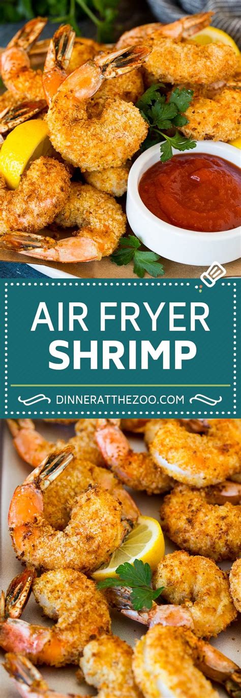 This air fryer shrimp recipe is jumbo shrimp coated in seasonings and two types of brea… | Air ...