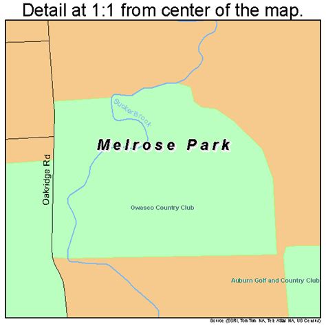 Melrose Park New York Street Map 3646503