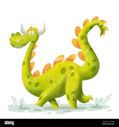 Funny Cartoon Dragon Stock Photo - Alamy