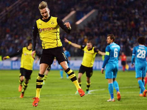 Zenit St. Petersburg 2 : 4 Borussia Dortmund Champions League ...