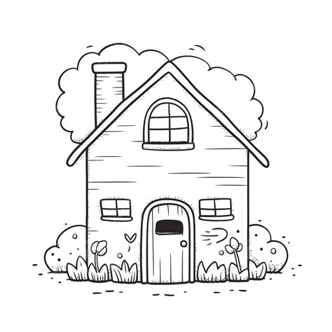 House Cartoon Vector Illustration Vector Home Building House House Home Drawing Cartoon ...