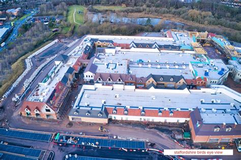 GALLERY: New drone shots show Cannock outlet village taking shape | Express & Star