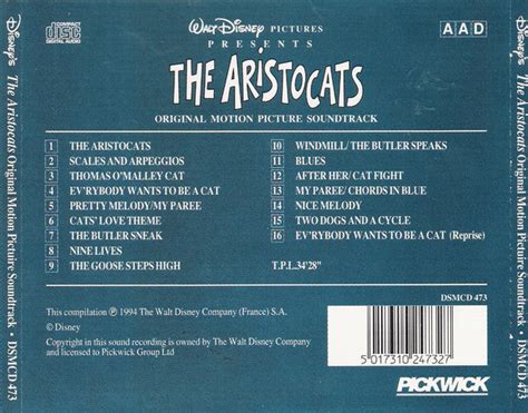 Aristocats : - original soundtrack buy it online at the soundtrack to your life