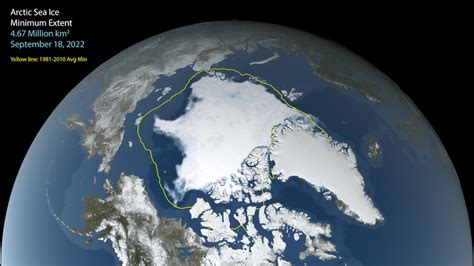 2022 Arctic Summer Sea Ice Tied for 10th-Lowest on Record