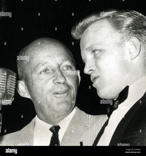 BING CROSBY US singer with his son Gary about 1955. Photo Ken Parker ...