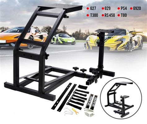 Buy Updated versionMini GT Art Racing Simulator Steering Wheel Stand for G29 G920 T300RS T80 ...