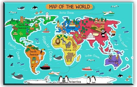 Continents Of The World Printable
