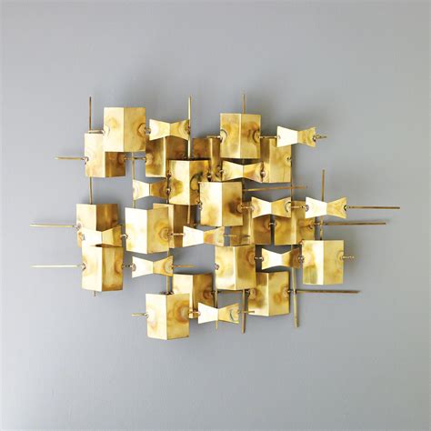 Folded Brass Wall Decor