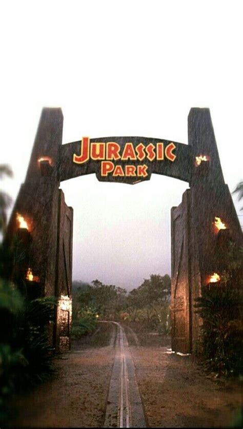 Jurassic Park gate | Jurassic park movie, Jurassic park, Jurassic park ...