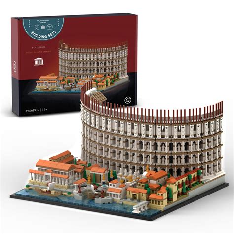 Architecture The Roman Colosseum Building Set; Collectible Model for Adults; Compatible with ...