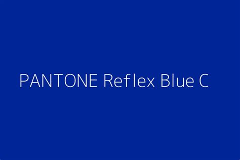 PANTONE Reflex Blue C Color HEX code