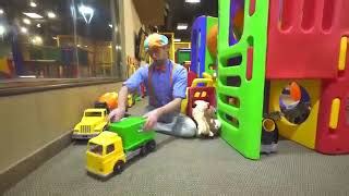 Blippi Visits Slides at an Indoor Playground! Learn w... | Doovi