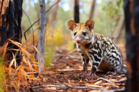 Premium Photo | A quoll in the natural habitat