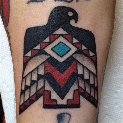 Native American Bird Symbol Tattoo