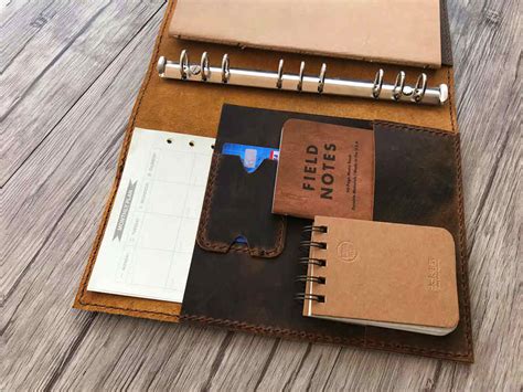 A4 Planner Binder, Custom Leather Album, Leather Planner Binder