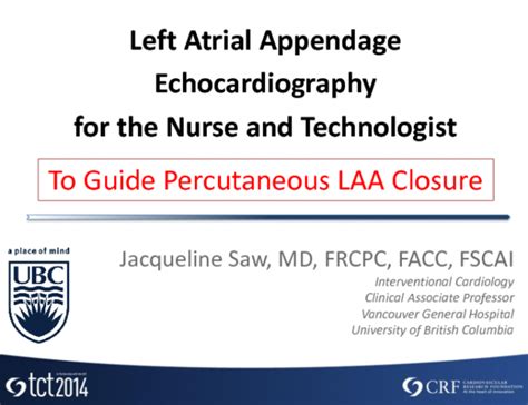 Left Atrial Appendage Echocardiography for the Nurse and Technologist ...