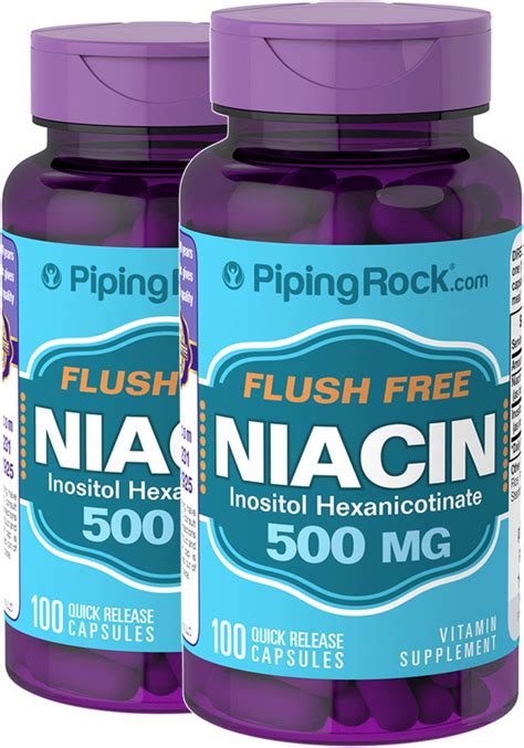 Flush Free Niacin Supplements | Uses | Benefits | PipingRock Health Products