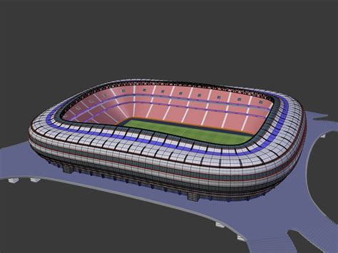 Generic Soccer Stadium 3D Model $28 - .obj .fbx .dae .blend - Free3D