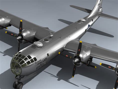 B-29 Superfortress (Lucky Lady) 3d Model by Mesh Factory