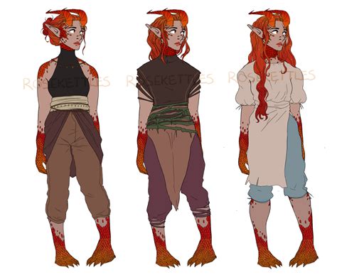 [OC] Developing an character of mine /outfit ideas. Say hi to Ophelia ...