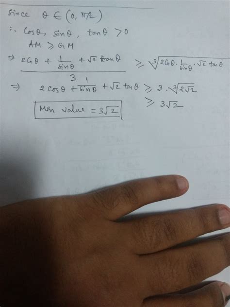 If sin (90 - theta) + costheta = √(2)cos (90 - theta) , for 0