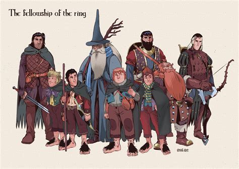 ArtStation - Character Design - THE FELLOWSHIP OF THE RING