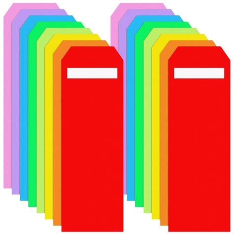 Buy 24 Pack Library Book Dividers 4 x 12 Inch Library Shelf Marker with ...