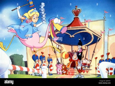 ALICE,FLAMINGO, THE CARE BEARS ADVENTURE IN WONDERLAND, 1987 Stock Photo - Alamy