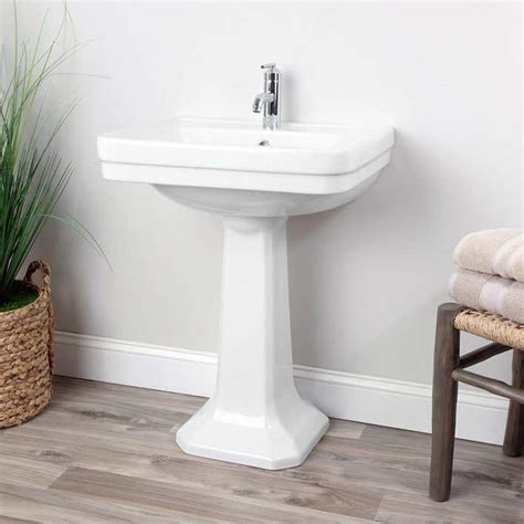 Valeta 24 Inch Pedestal Sink | Vintage Tub & Bath