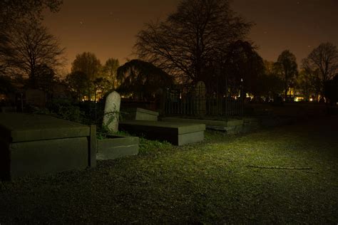 Cemetery at Night · Free Stock Photo