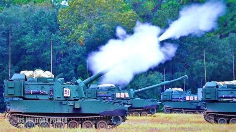 The Newest M109A7 Paladin Self-Propelled Howitzer Live-Fire - YouTube