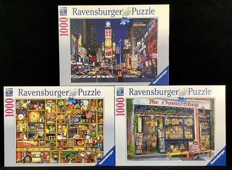 Lot - (3) Ravensburger Puzzles, 1000 Piece Each