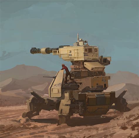 Desert Tank Walker - Concept Art : Takumer : Free Download, Borrow, and Streaming : Internet Archive