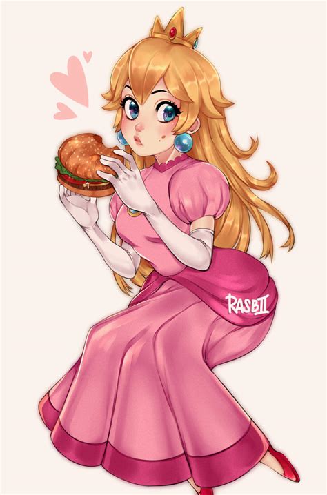 princess peach (mario) drawn by rasbii_(rasberruu) | Danbooru