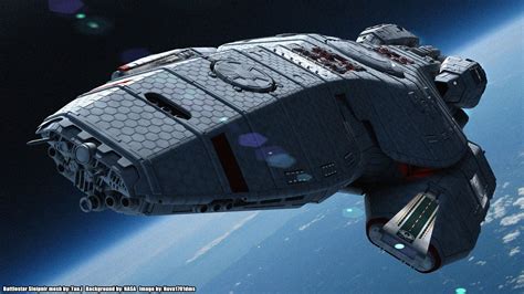 The Mighty Sleipnir - UPDATED — Art by Nova1701dms on @DeviantArt. | Battlestar galactica ...