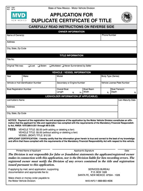 NM MVD-10901 2016-2021 - Fill and Sign Printable Template Online | US Legal Forms