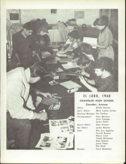 Explore 1960 Chandler High School Yearbook, Chandler AZ - Classmates